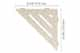 Schluter Shelf-E Triangle Coin Wave Ivoire SES1D10TSI