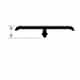 Diaplas T-Shaped For Vinyl | Satin Anodized 222 | 25 mm